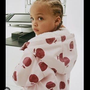 Zara Apple Rubberized Raincoat